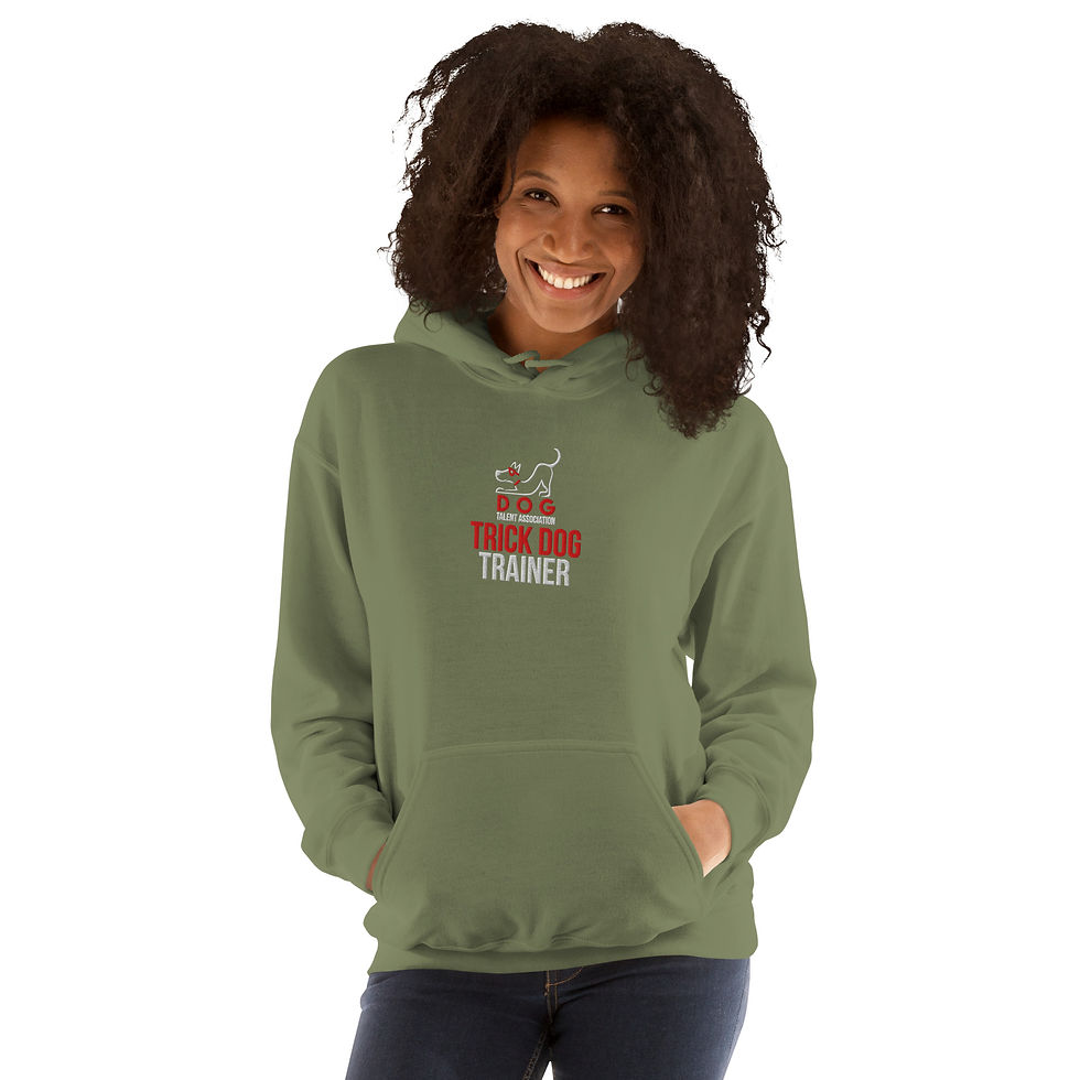 Thumbnail: Embroidered Trick Dog Trainer Unisex Hoodie