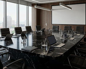 Corporate luxury boardroom