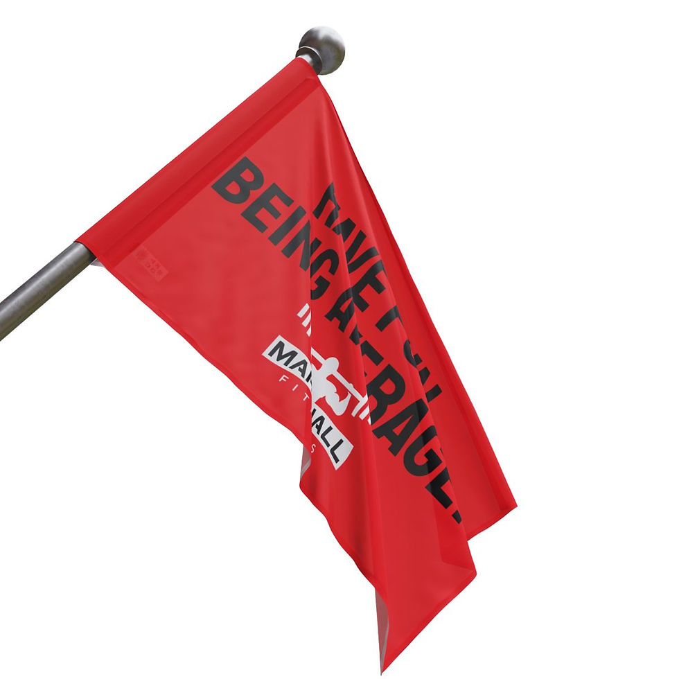 Thumbnail: HAVE FUN BEING AVERAGE.  Flag
