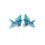 Thumbnail: ORIGAMI CRANE - stud earrings