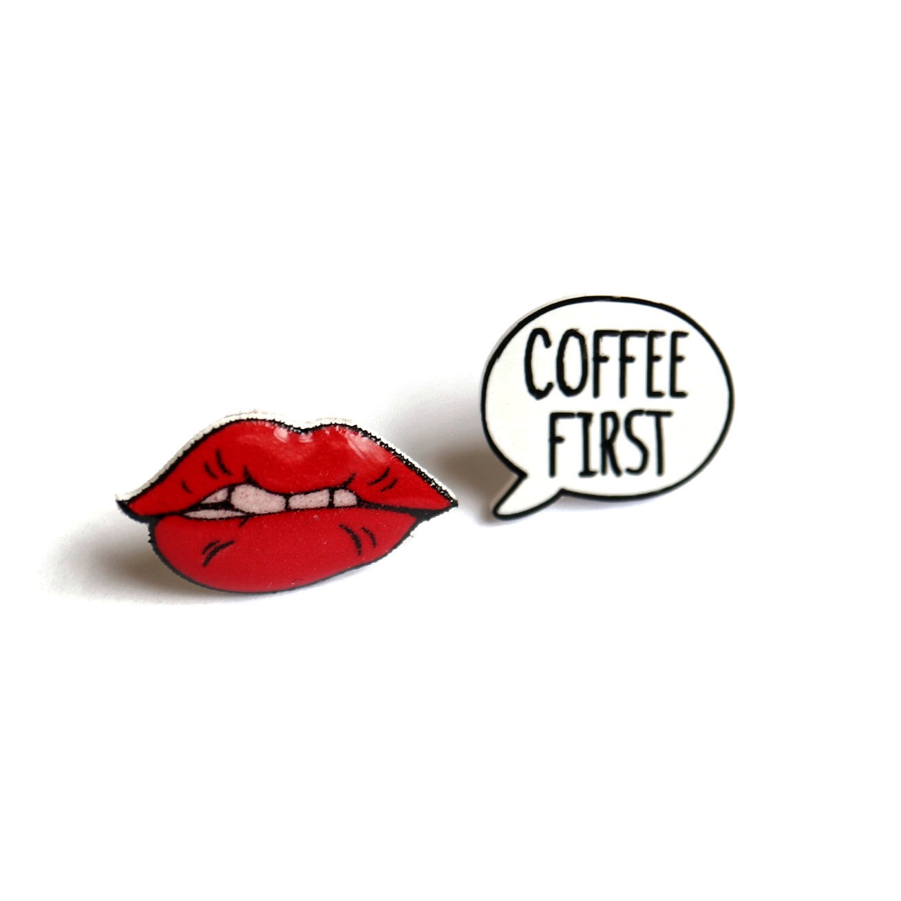 COFFEE FIRST - purse earrings