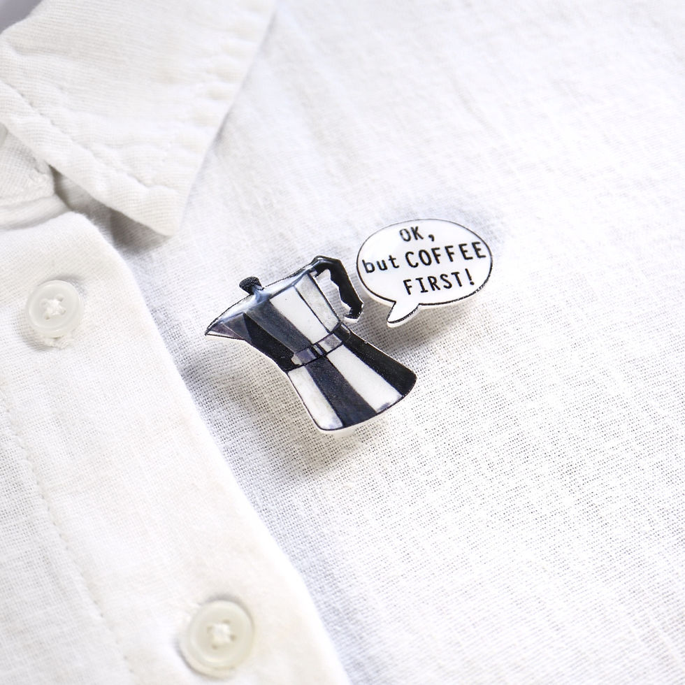 Thumbnail: COFFEE - 2in1 - brooch/pin