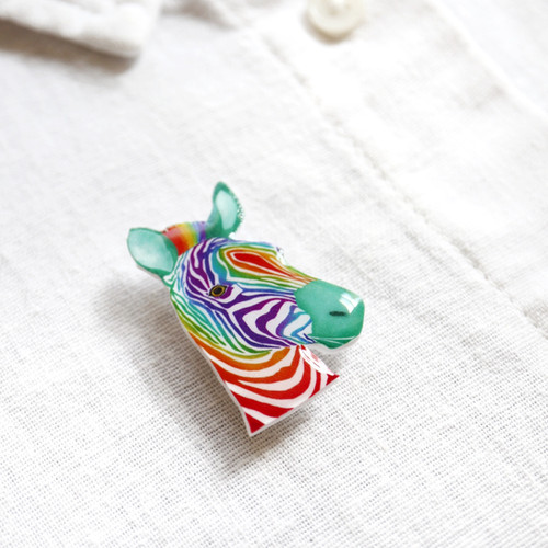 ZEBRA - Pin/Brooch | Capetures