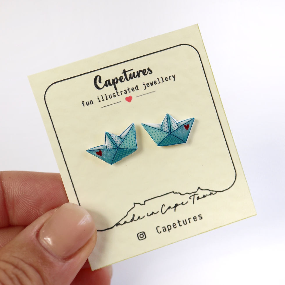 Thumbnail: BOATS - stud earrings
