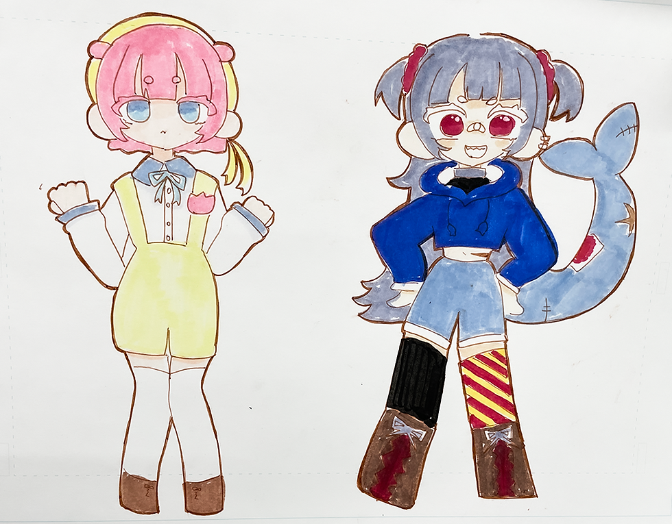 フィギュアキャラデザ授業(小学生作)