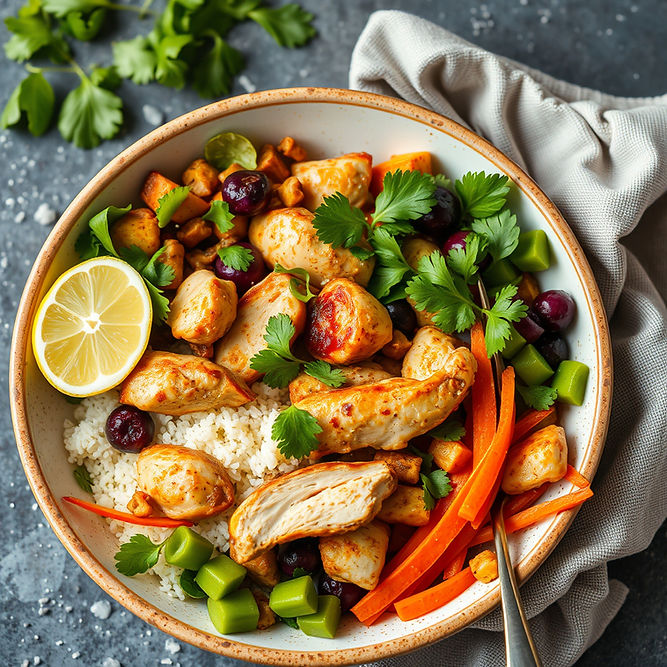 healthy chicken protien bowl indian style.jpg