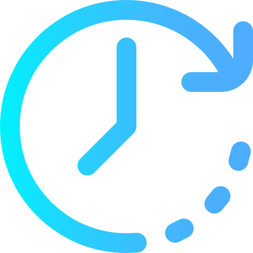 Customer experience real time monitoring clock icon