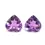 Thumbnail: Amethyst Heart Shape 11mm Pair - Gorgeous Purple Gemstones for Custom Jewelry, R