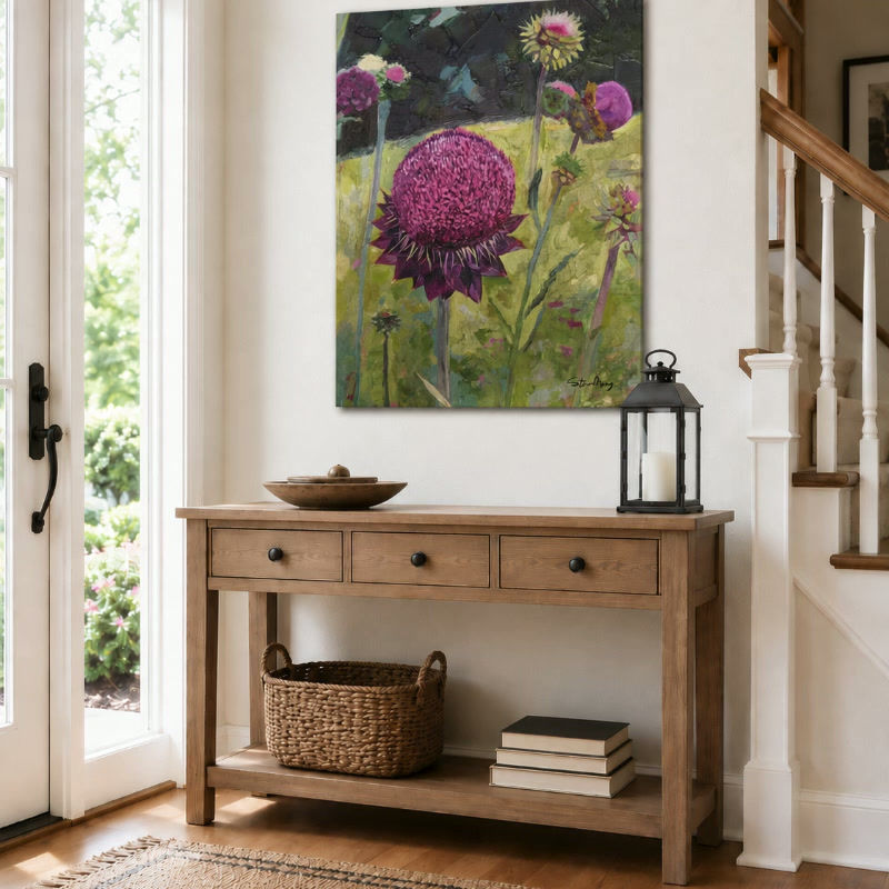 Thumbnail: "Thistle Patch" Rolled Poster