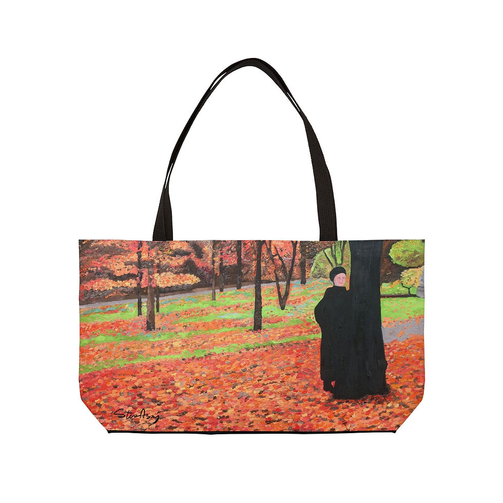 Thumbnail: "Fall In Paris" Autumn Weekender Tote Bag