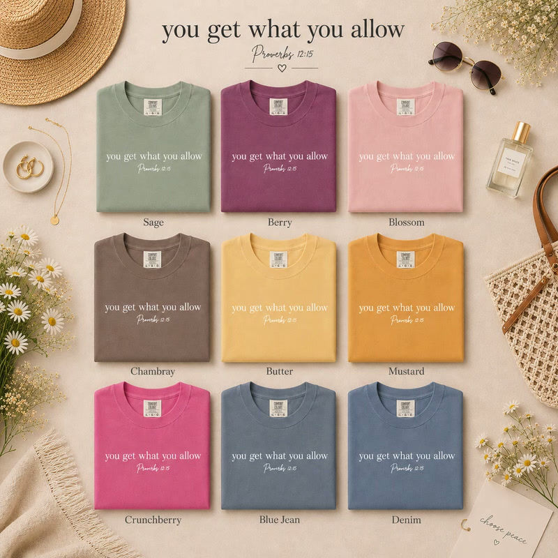Thumbnail: BOHO "You Get What You Allow T-Shirt"