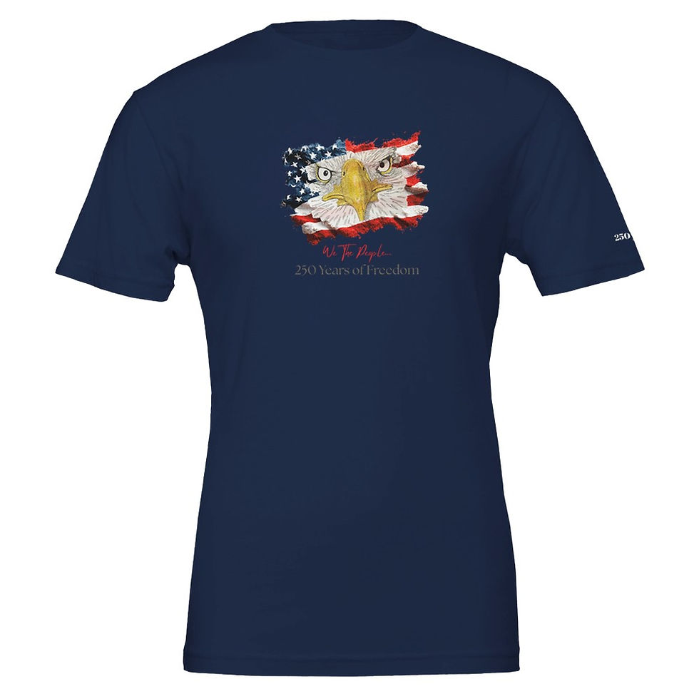 Thumbnail: Eagle Face "We The People 250 Years of Freedom" Shirt