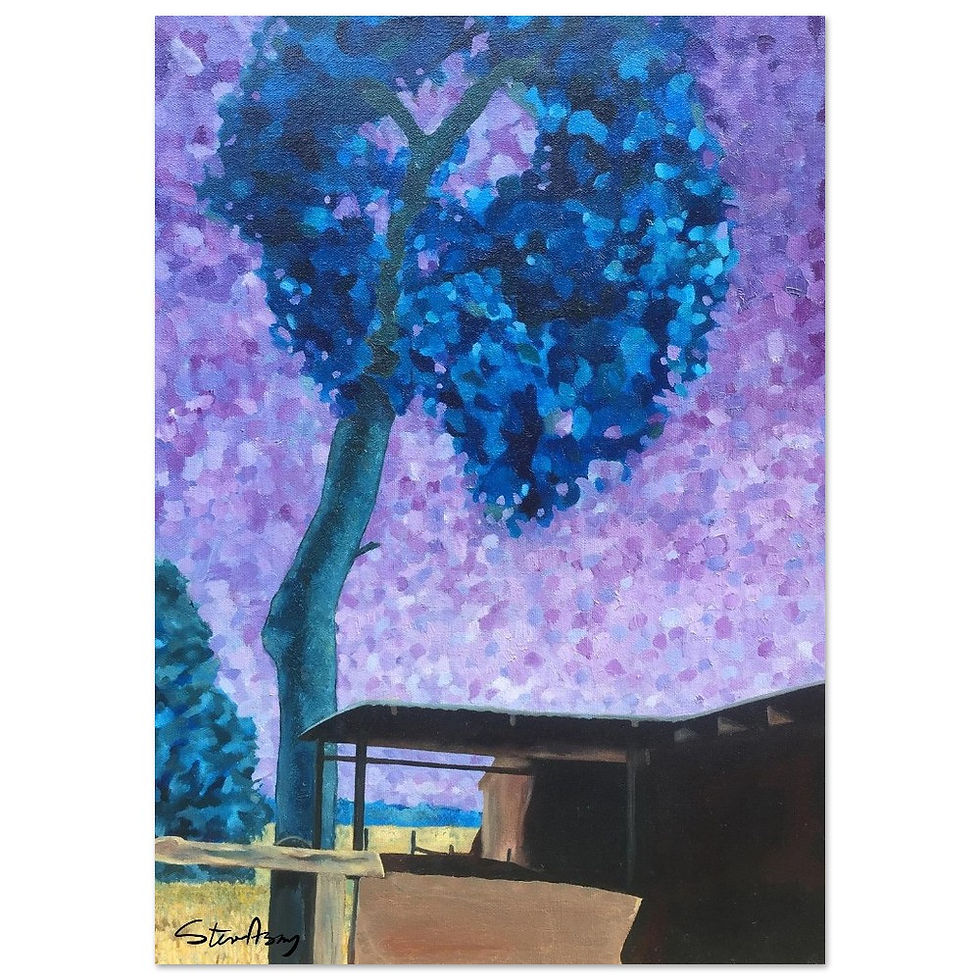 Thumbnail: "Cottonwood Dusk" Premium Matte Paper Poster