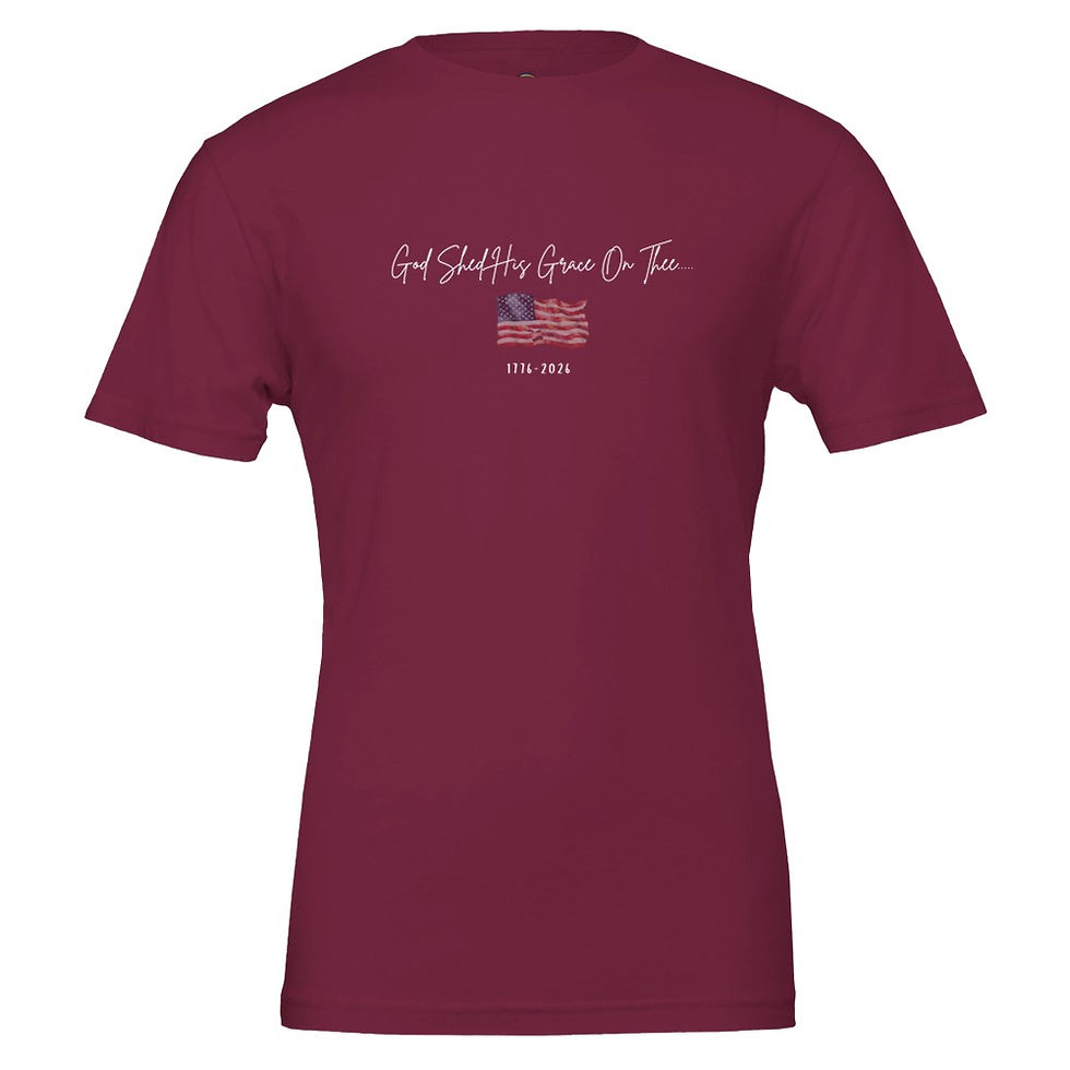 Thumbnail: "God Shed His Grace On Thee..." 250th 4th of July Women's T-Shirt