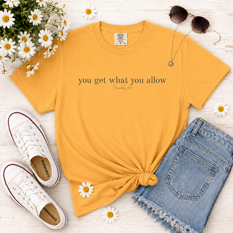 Thumbnail: BOHO "You Get What You Allow T-Shirt"