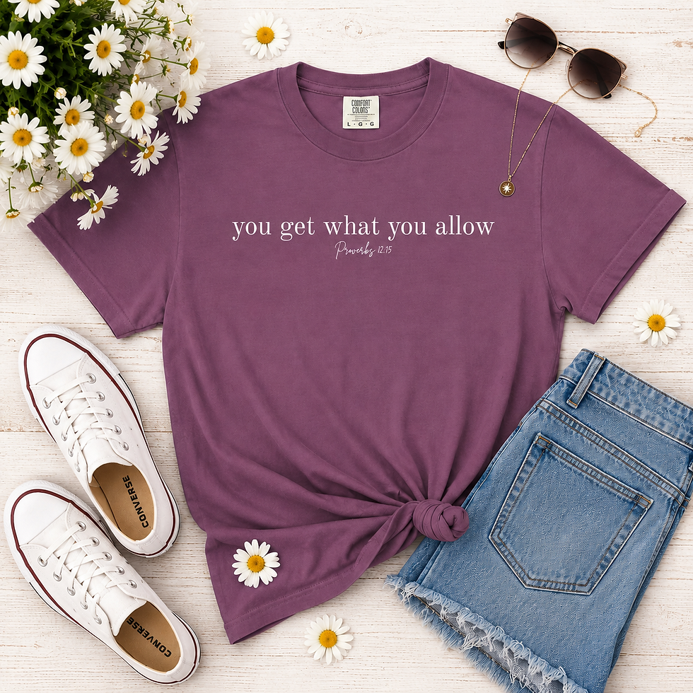 Thumbnail: BOHO "You Get What You Allow T-Shirt"