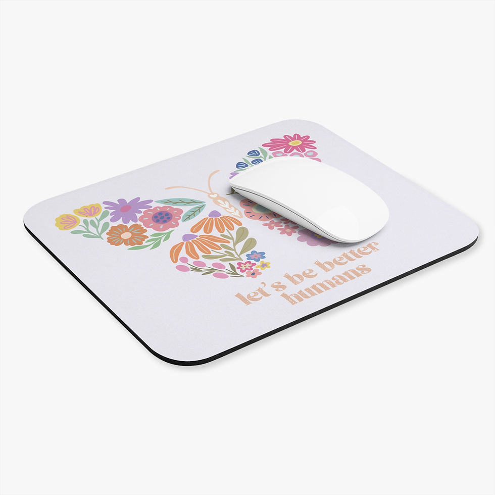 Thumbnail: Let's Be Better Humans Mouse Pad (Rectangle)