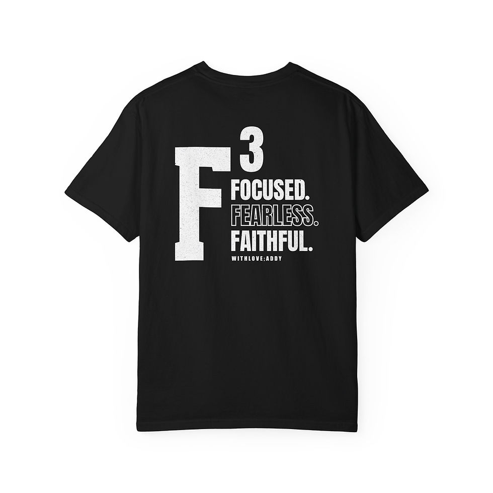 Thumbnail: Focused. Fearless. Faithful. T-shirt
