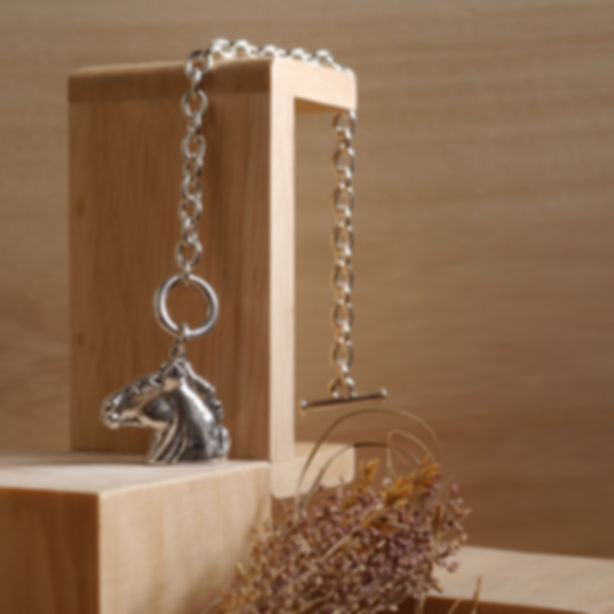 Silver Horse Bag Charm -BREGO