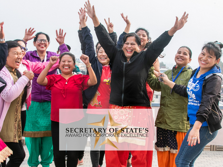 Celebrating Purnaa's Award from US State Department