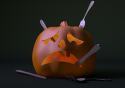 Calabaza en Halloween