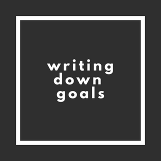 Writing Down Goals