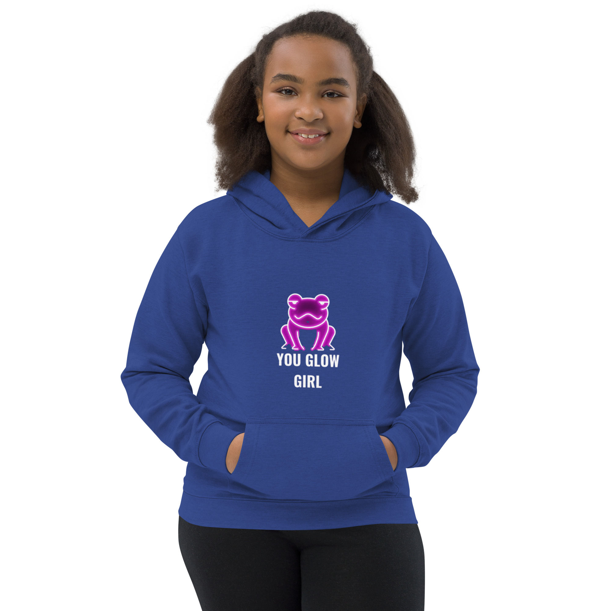 Glow Bright Kids Hoodie by Kwesi