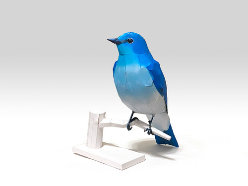 Mountain Bluebird Paper Crafts | Kami Tori Ya