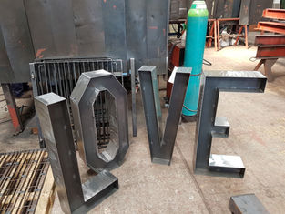 LOVE structure built in metal