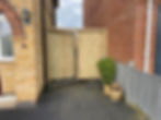 opened garden gate