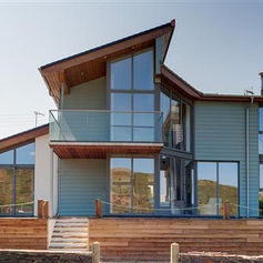 modern house on the beach