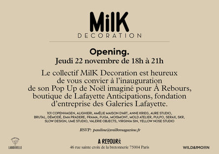 POP UP MilK DECORATION
