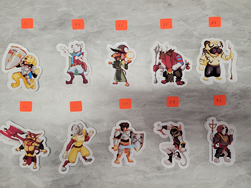 Thumbnail: Dungeons & Dragons D&D Character Stickers