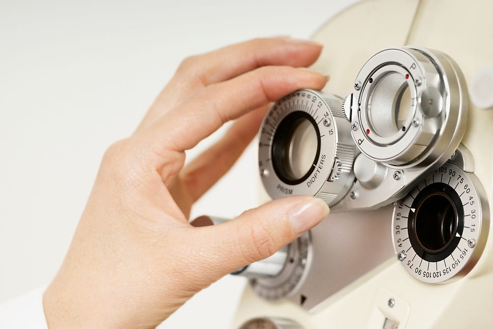 Comprehensive eye exam equipment at Trusha Optometry
