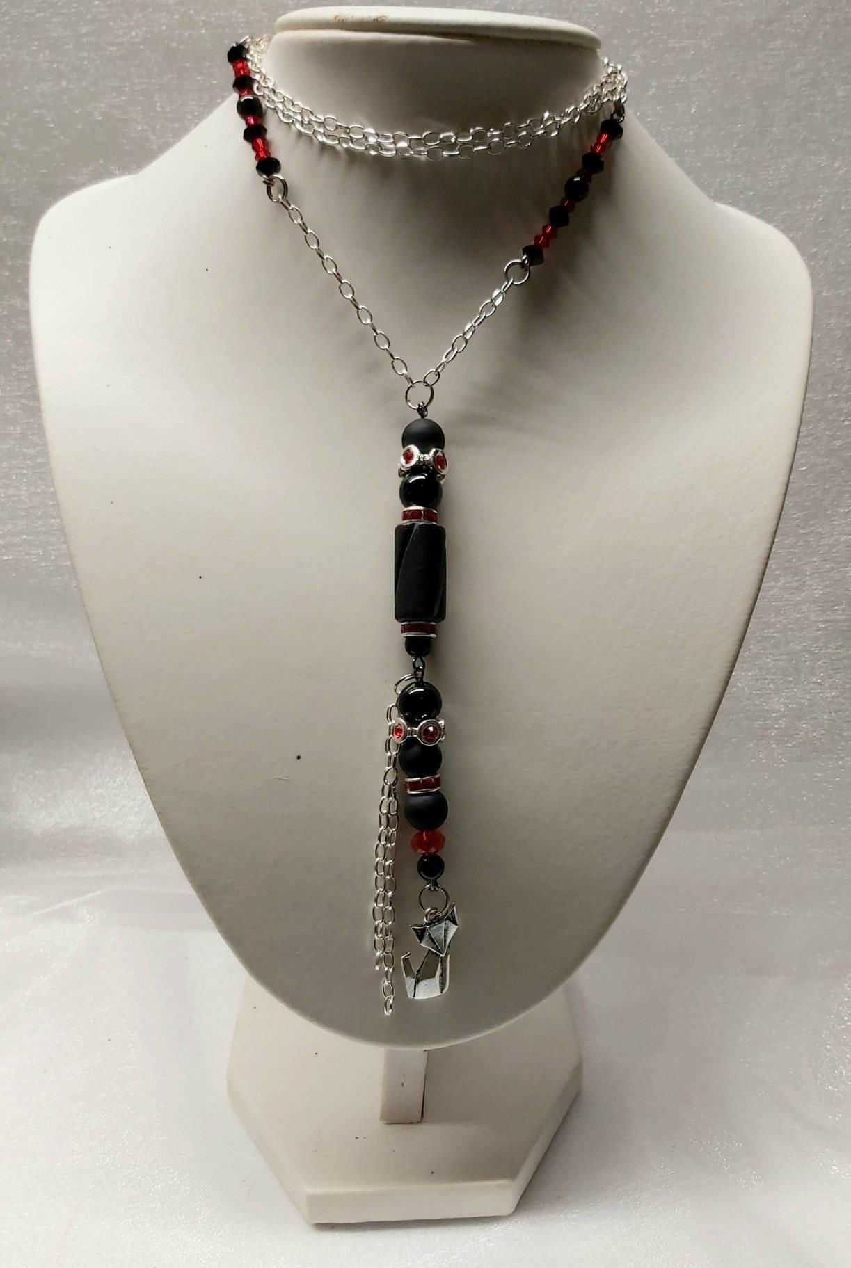 77 - Onyx, crystal et acier inoxydable