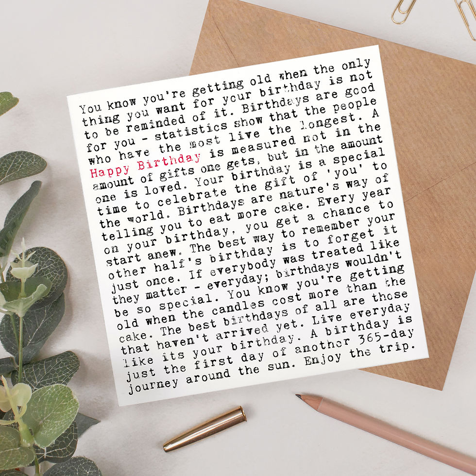 Thumbnail: Birthday Card with Fun Quotes