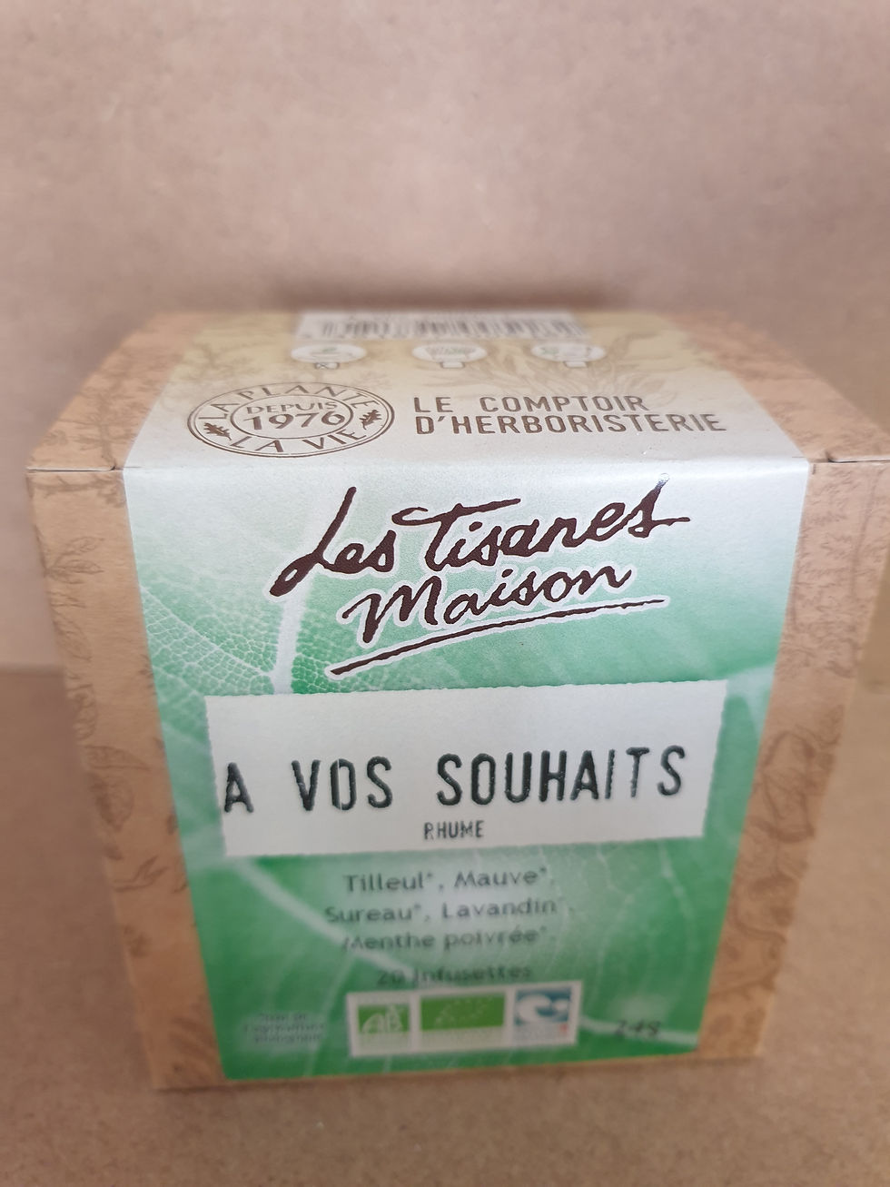 Tisane Infusette A vos Souhait bio