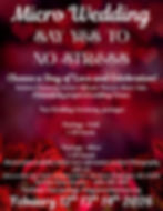 Micro Wedding February 12th 13th 14th