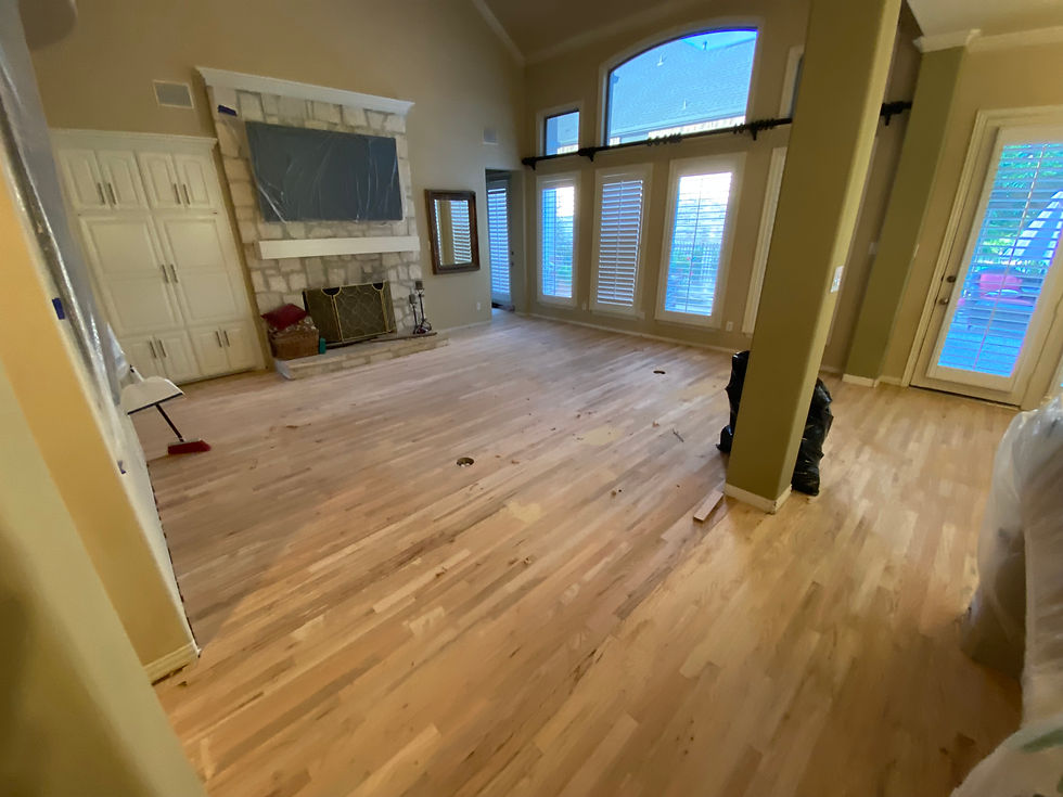 solid oak hardwood floor installation