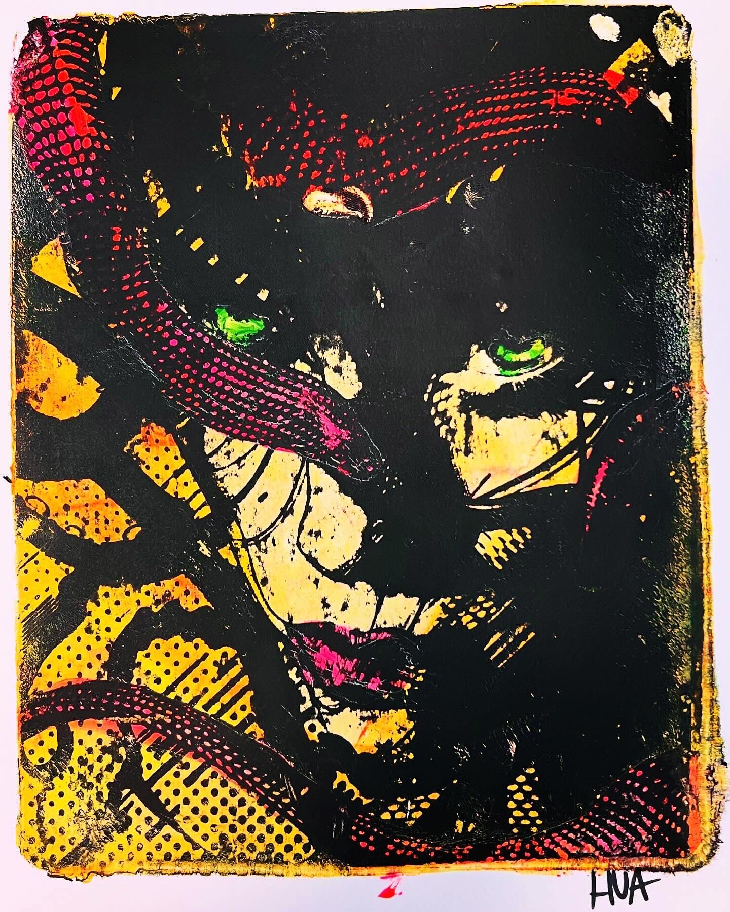 "Medusa" 9X12 Acrylic Gel Print