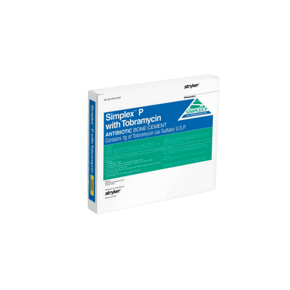  Cimentos ósseo com antibiótico Tobramicina