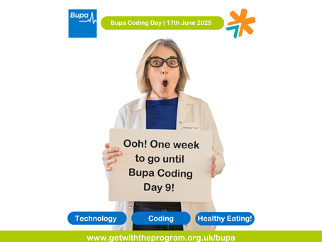 One week to go until Bupa Coding Day 9