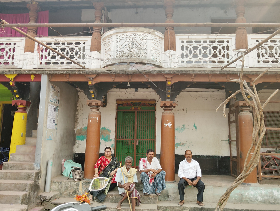 Sujata Mohapatra during field research and conversations with people in Odisha