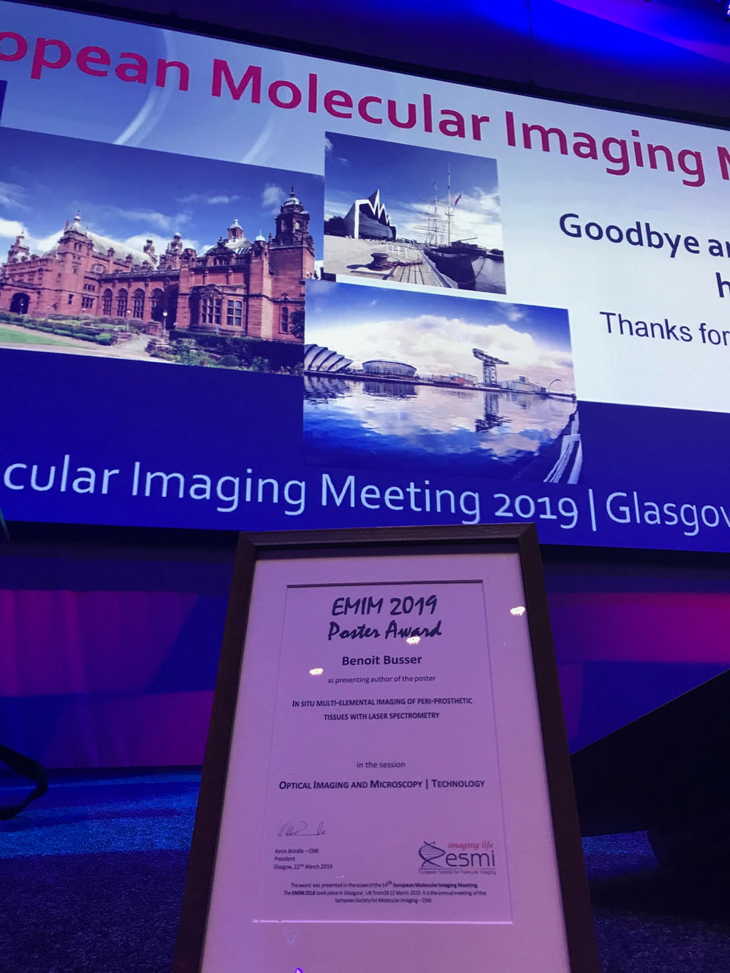 Honoured To Be Awarded With The Poster Prize Emim 2019