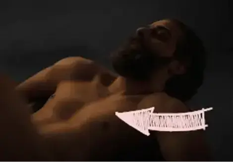 Oscar Isaac chest with Pectus Excavatum