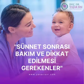 sünnet sonrası bakım