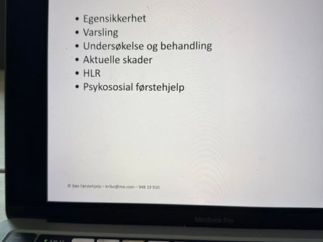 Første kurs for Bøe Førstehjelp