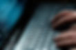 Hands typing