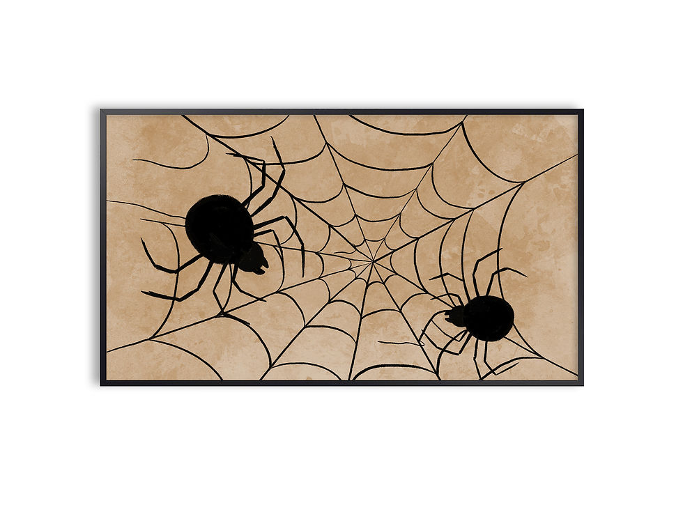 frame tv art halloween decor