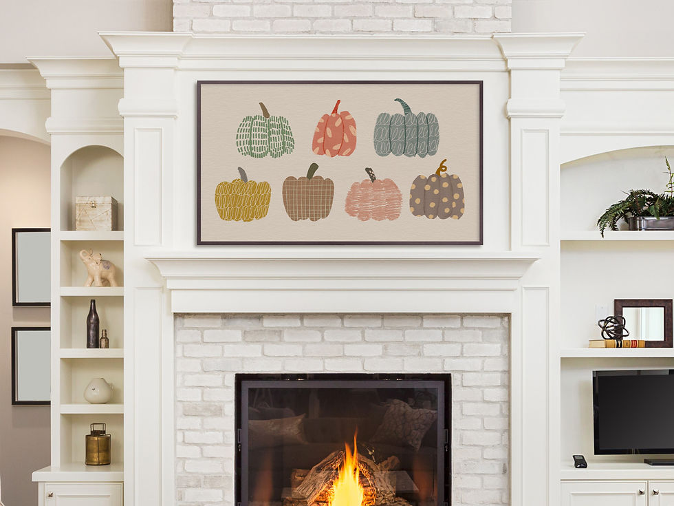 Thumbnail: Samsung Frame TV Art Digital Download, Autumn, Pumpkin  #504